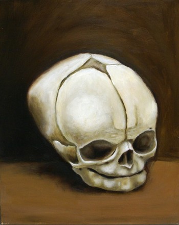 Jeff Johnson - Fetal skull in oil